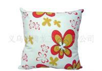 全棉活性印花帆布靠枕 尺寸定制，打造个性化家居舒适角落